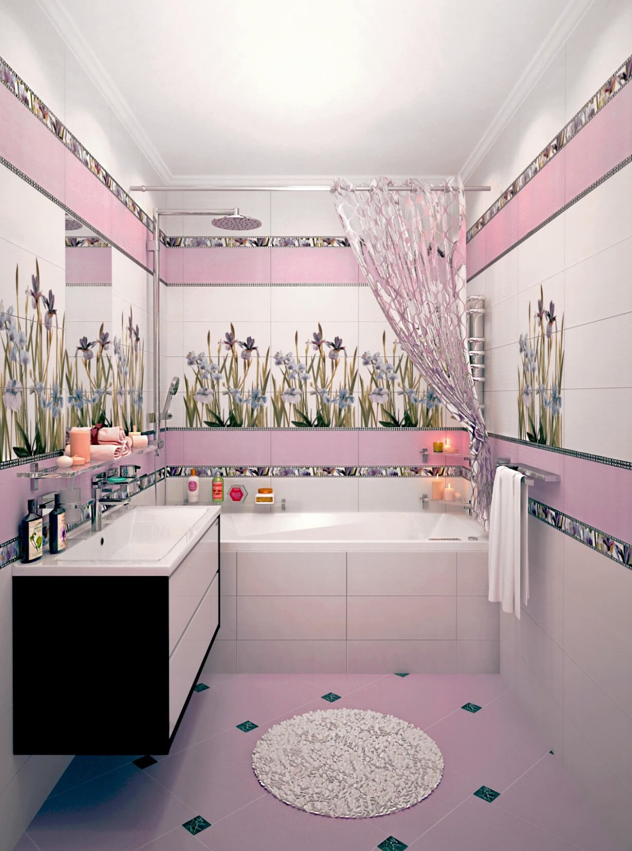 дизайн ванной комнаты фото керамин