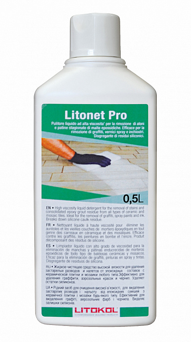 Жидкий очиститель с высокой вязкостью Litokol LITONET PRO, 0,5 л