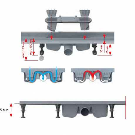 Alcadrain APZ12 APZ12-950