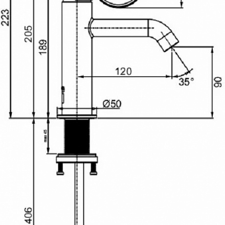 Jacob Delafon Vivienne E38682-LB2-BL