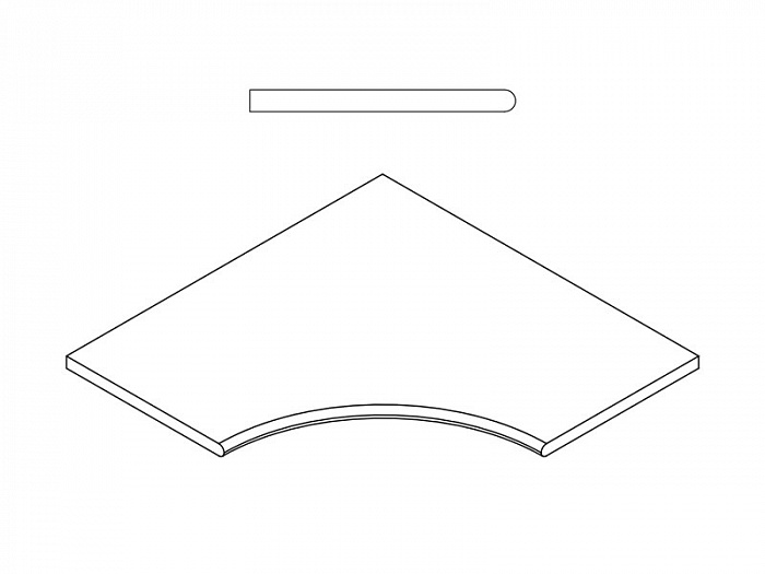 Декор Italon БЛЭК БОРТ.60X60 УГЛ.ЗАКР.30