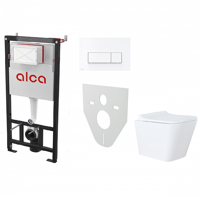 Сет инсталляция Alсa AM101/1120-4:1 RU M570-0001 + унитаз Teramo AZ-0052 с сиденьем микролифт