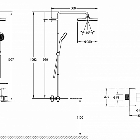 Jacob Delafon Atom E36124-CP