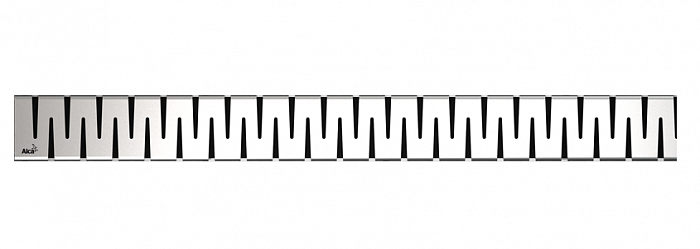 Решетка для водоотводящего желоба Alca Plast, нержавеющая сталь, глянец