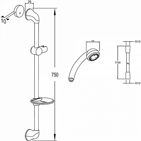 Jacob Delafon Basic 2 E14330-CP