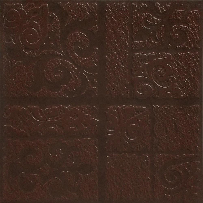 Клинкерная плитка Каир 4Д коричневый рельеф 29.8x29.8