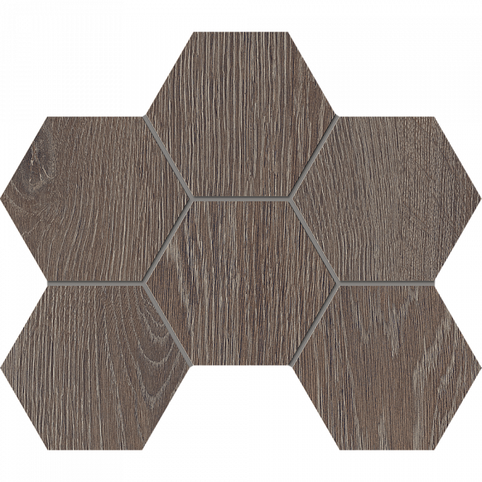 Мозаика Estima Kraft Wood KW03 Hexagon 25x28,5
