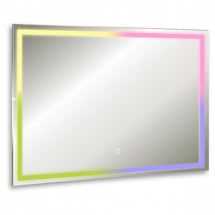Зеркало AZARIO Livia-RGB 800х600 сенсорный выключатель с функцией диммера, мульти-цвет (LED-00002638)
