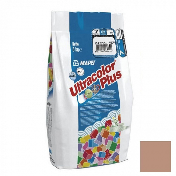 Затирка цементная Mapei Ultracolor Plus №141 карамель 5 кг