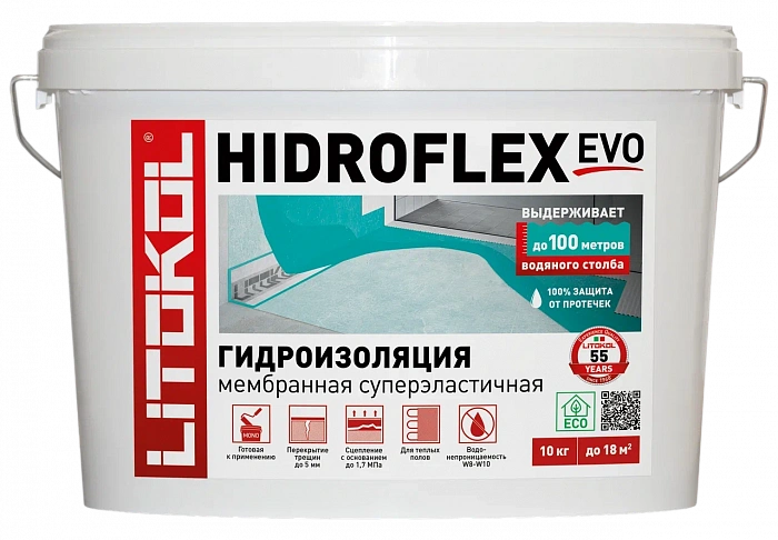 Гидроизоляционный состав Litokol HIDROFLEX EVO, 10 кг