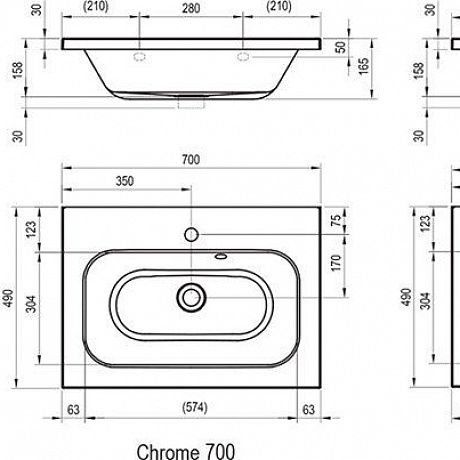 Ravak Chrome XJG01160000