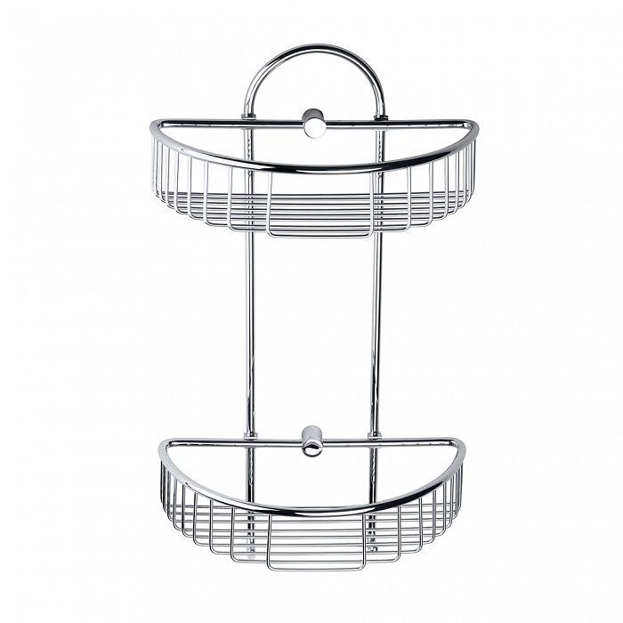 Двойная полочка для мыла Bemeta Cytro угловая