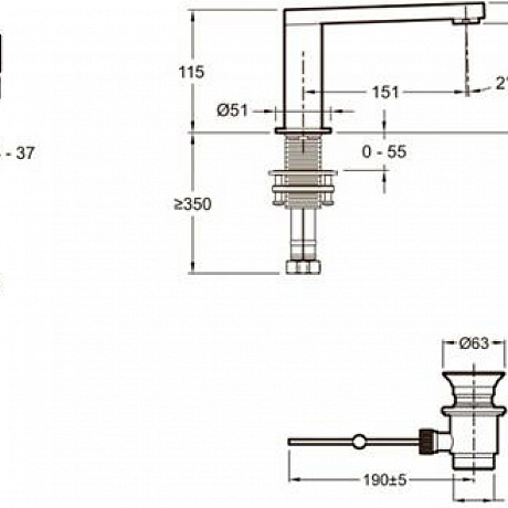 Jacob Delafon Composed E73050-CP