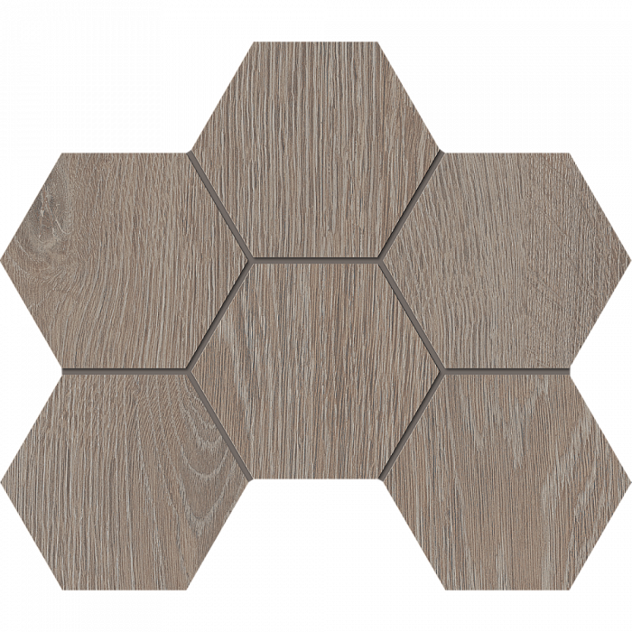 Мозаика Estima Kraft Wood KW02 Hexagon 25x28,5