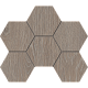 Мозаика Estima Kraft Wood KW02 Hexagon 25x28,5