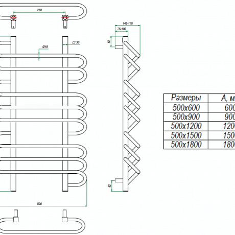 Grota Rivolo Rivolo 500x1500 W