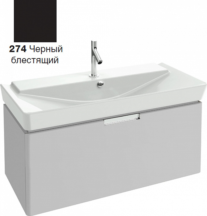 Тумба для комплекта 100 см Jacob Delafon Reve EB1132-R-274, черный