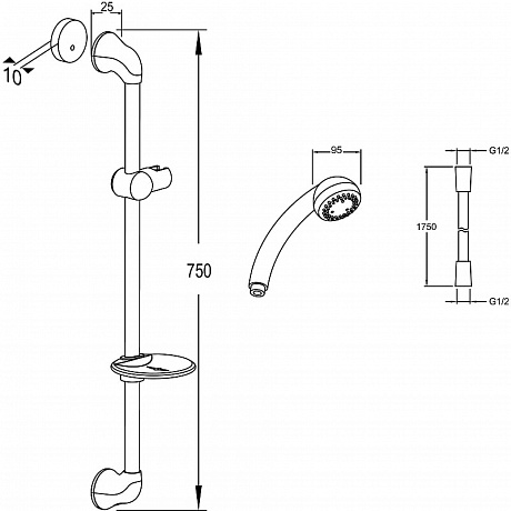 Jacob Delafon Basic 2 E14330-CP