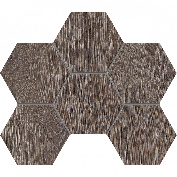 Мозаика Estima Kraft Wood KW03 Hexagon 25x28,5