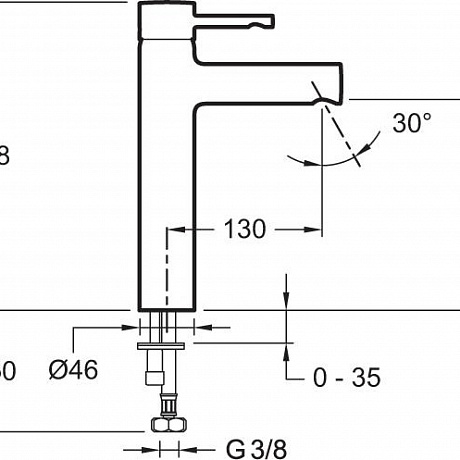 Jacob Delafon Cuff E98299-CP